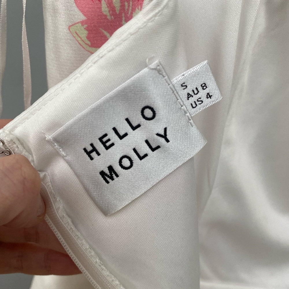 Hello Molly White floral mini dress, small dresses - Picture 8 of 9